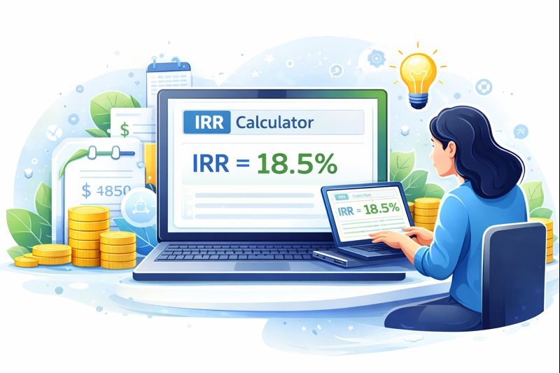 calculate IRR online using an internal rate of return calculator
